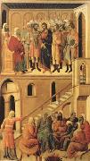Duccio di Buoninsegna, Peter's First Denial of Christ and Christ Before the High Priest Annas (mk08)